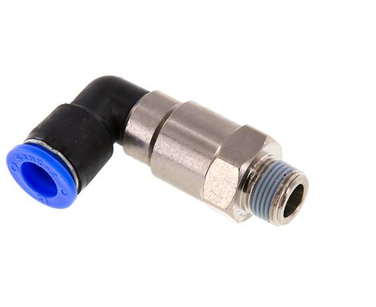 Raccord coudé à vis rapide R 3/8"-12mm, norme IQS