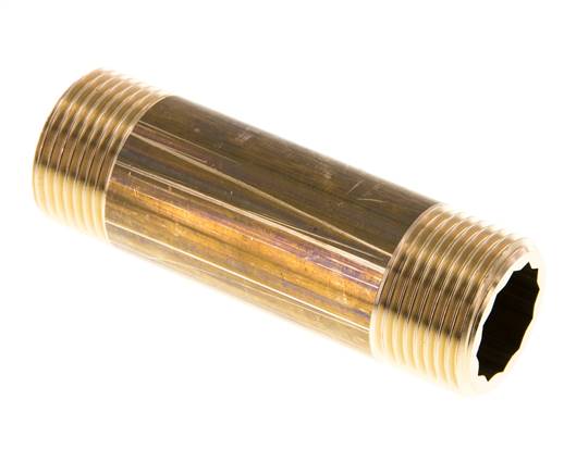 Rohrdoppelnippel G 3/4"-80mm, Messing