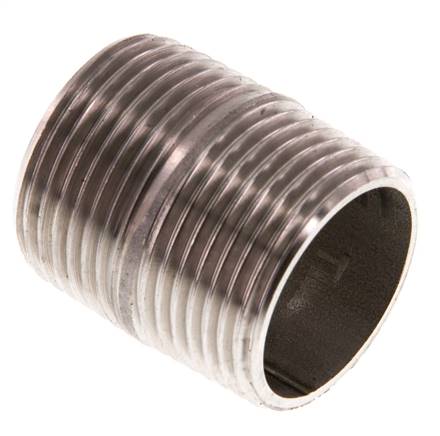 Rohrdoppelnippel R 3/4"-30mm, 1.4571