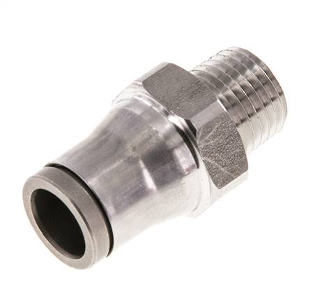 Straight push-in connection NPT 1/4"-10mm, IQS stainless steel