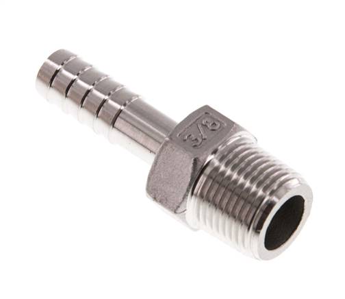 Threaded nozzle R 3/8"-9 (3/8")mm, 1.4408