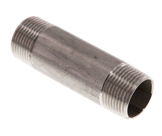 Rohrdoppelnippel R 3/4"-80mm, 1.4571