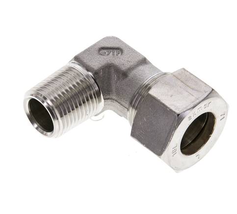 Angle cutting ring screw. NPT 1/2"-18 L (M26x1.5), clamping ring 1.4571 (NC)