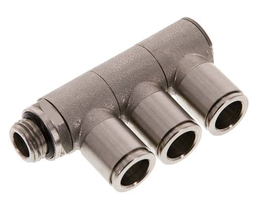 Distributeur multiple enfichable, 3 voies G 1/4"-10mm, IQS-MSV (standard)