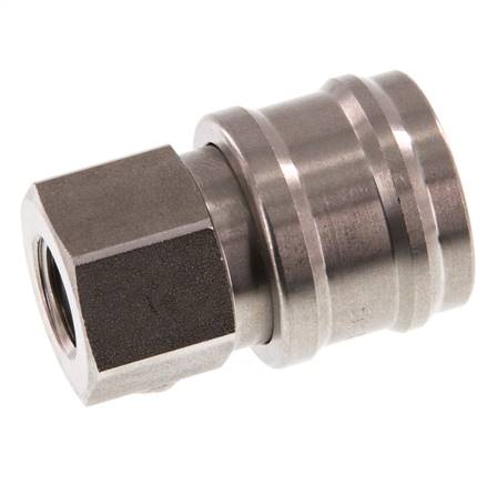 Coupling socket (NW7.2) G 1/4" (IG), stainless steel