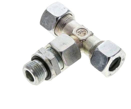 Einstellb. T-Schneidringverschraub.G 1/2"-15 L (M22x1,5), Stahl verzinkt