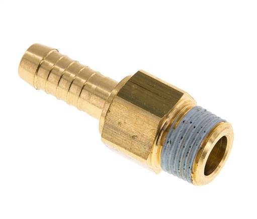 Threaded nozzle, rotatable R 3/8"-9 (3/8")mm, brass, PN 12