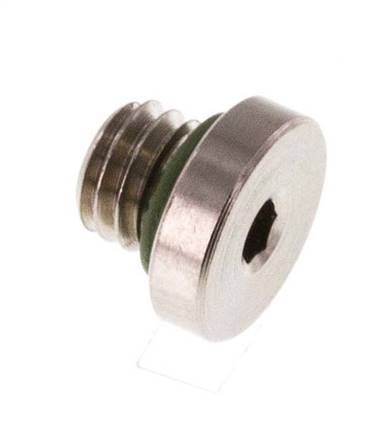 Sealing plug inner hex. M 5, nickel-plated brass
