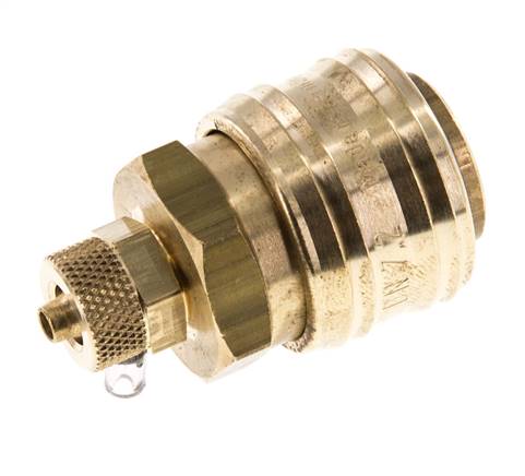 Coupling socket (NW7.2) 6x4mm hose, brass