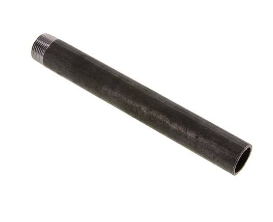 Welding nipple R 3/4"-200mm-26.9mm, ST 37, black steel