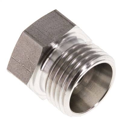 Screw connection for pipes 12 L (M18x1.5), 1.4571