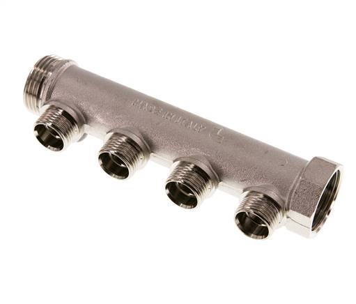 Distribution pipe G 1" (IT/AG), outlet 4x G 1/2" (AG)