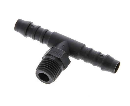 T-threaded nozzle R 1/4"-8 (5/16")mm, PA 6