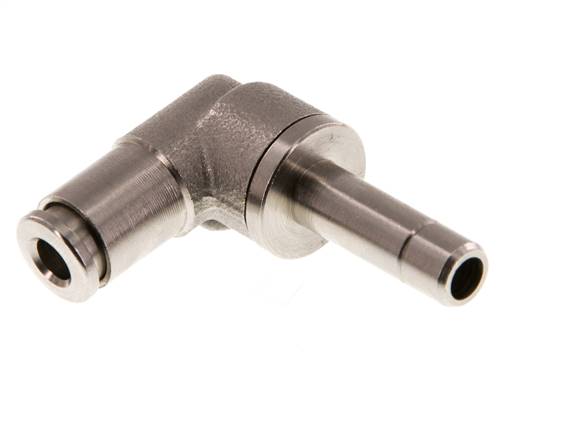 Elbow plug connection 6mm plug nipple, 4mm hose