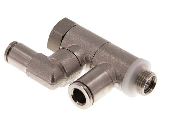 Stop screw connection G 1/8"-6mm, with manual override IQS-MSV