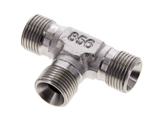 Pièce en T, cône 60° G 3/8"-G 3/8"-G 3/8" (AG), V4A