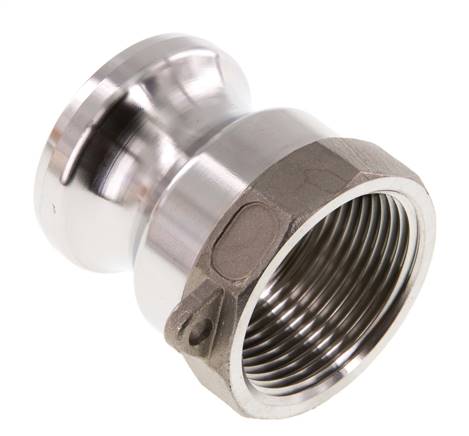 Kamlock plug (A) Rp 1-1/4" (IG), stainless steel (1.4408)