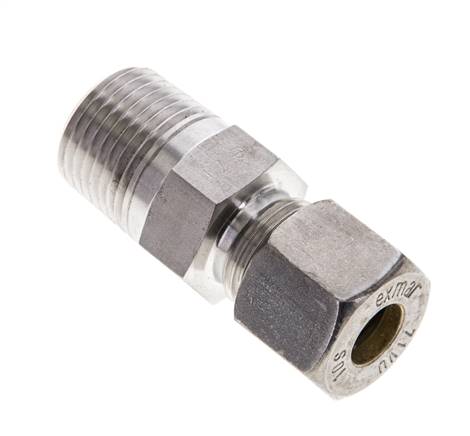 Gerade Schneidringverschr. NPT 1/2"-10 S (M18x1,5), Klemmring 1.4571 (NC)