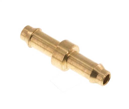 Straight plug connection 2mm-2mm inside, brass