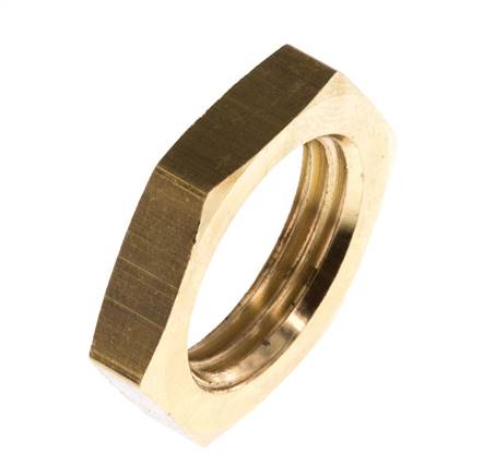 Locknut G 3/8", brass