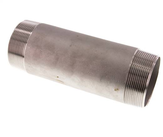 Pipe double nipple R 2-1/2"-200mm, 1.4571