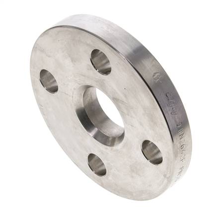 Loose flange DN20-PN10, DIN 2642, 1.4571 solid material