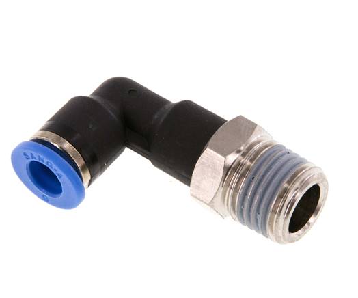 Elbow plug connection, long R 1/4"-6mm, IQS standard