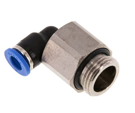 Elbow plug connection, long G 3/8"-6mm, IQS standard