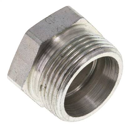 Screw connection for pipes 18 L (M26x1.5), galvanized steel