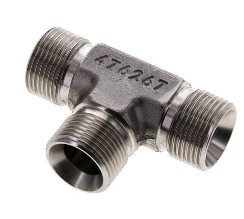 Pièce en T, cône 60° G 3/4"-G 3/4"-G 3/4" (AG), V4A