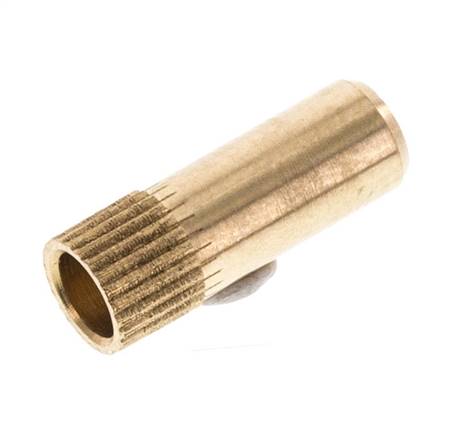 Reinforcement sleeve for pipe 6x5.0 mm, brass