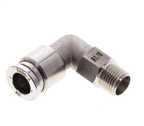 Elbow plug connection R 1/8"-8mm, IQS-ES LE/IQS-PVDF