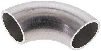 Coude de tuyau type 3, 21,3x1,6 mm, 1.4541, soudé, EN 10253 type A (DIN 2605)