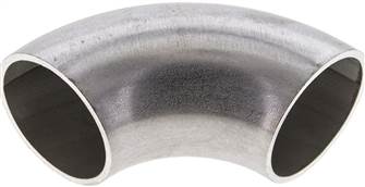 Pipe elbow type 3, 38.0x2.0mm, 1.4541, welded, EN 10253 type A (DIN 2605)