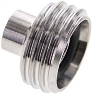 Threaded connector (milk thread) Rd 28 x 1/8"-13.0mm, 1.4404