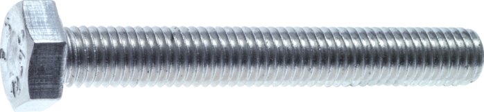 Hexagonal screw DIN 933, M 10x40, galvanized steel 8.8