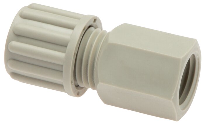 Screw-on fitting G 1/4"-8x6mm, polypropylene