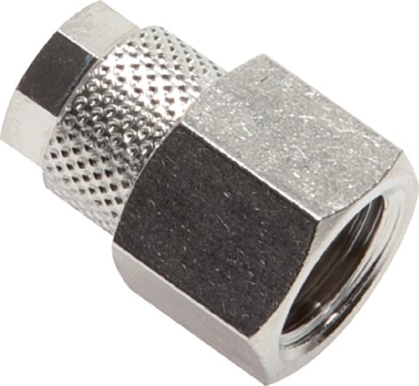 Screw-on fitting G 3/8"-12x10mm, nickel-plated brass