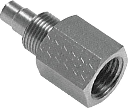 Screw-on thread piece G 1/4"-8x6mm, 1.4571 without nut