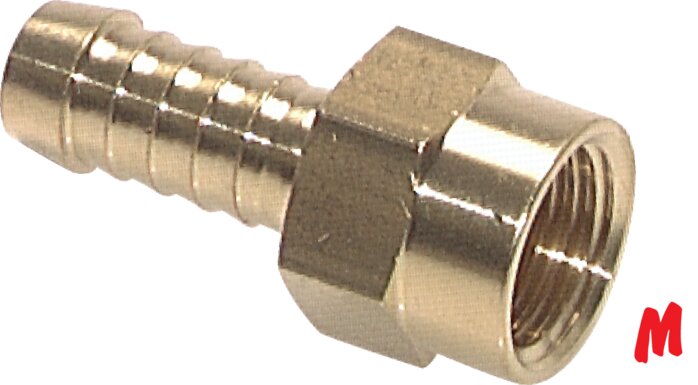 Aufschraub-Schlauchtülle M 14x1,5-9 (3/8")mm, Messing