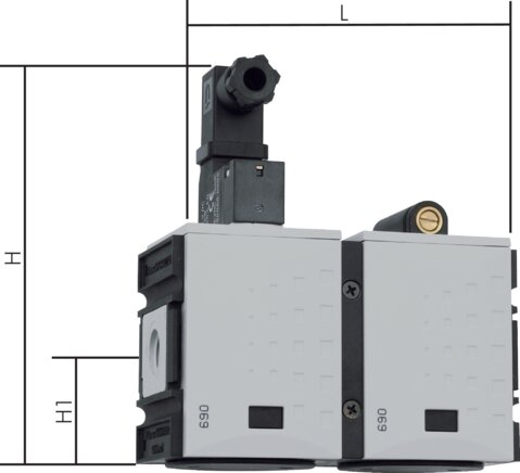 FUTURA filling unit, pneumatically controlled, G 3/8", Futura 2