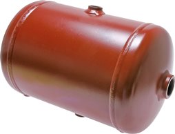 Druckluftbehälter 10l, 0 - 11bar, rot lackiert (RAL 3009, 2-K)