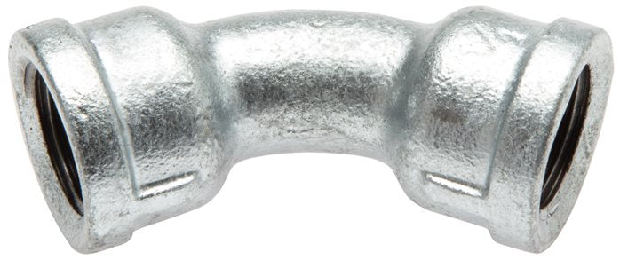 45° elbow Rp 1/2" (IG), galvanized malleable cast iron