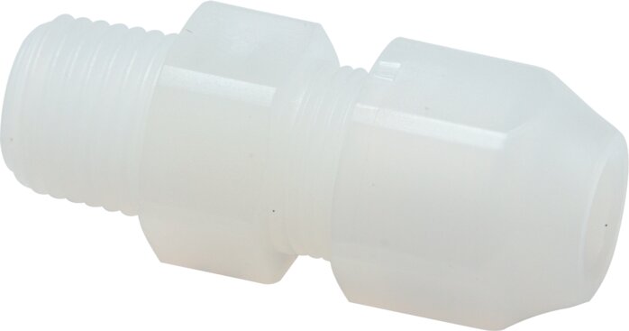 Gerade Verschraubung R 1/2"-12x10mm, PVDF (FDA)