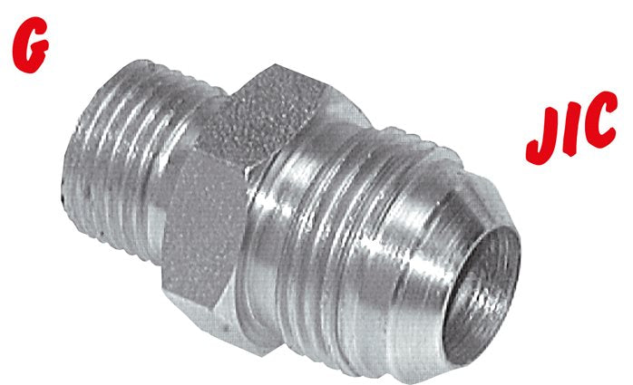 Doppelnippel G 1/4"-UNF 1/2"-20(JIC), 1.4571