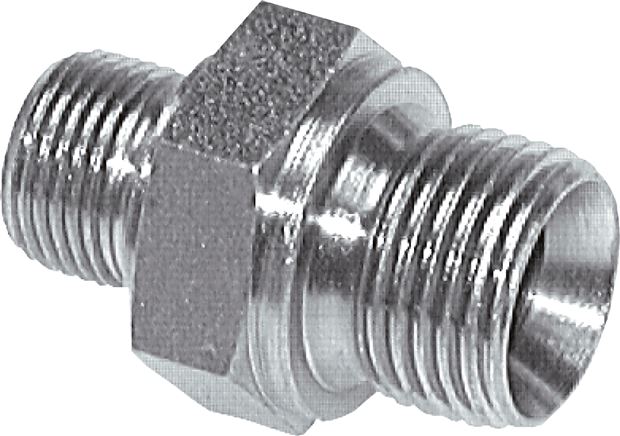 Hydraulik-Doppelnippel G 1-1/2"-G 1-1/2", Stahl verzinkt