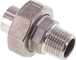 Welding screw connection con. close. R 1/2"(AG)-21.3mm