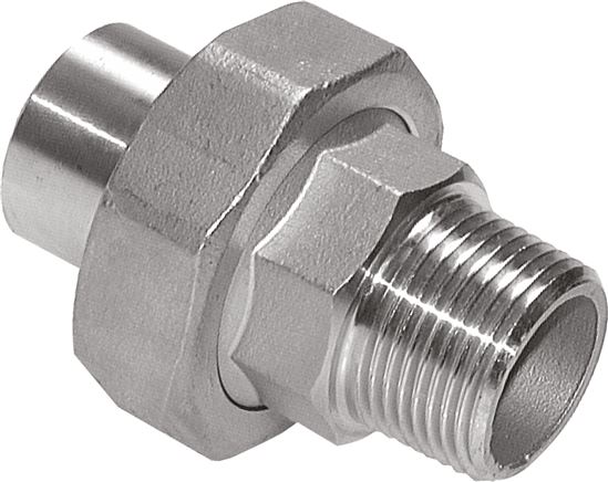 Welding screw connection con. close. R 1-1/2"(AG)-48.3mm