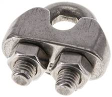 Serre-câble pour câble de 5,0 mm, M 5, B=11, 1.4436