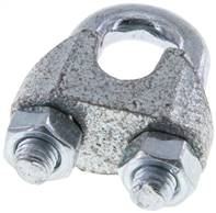 Serre-câble pour câble de 8,0 mm, M 6, B=16, acier galvanisé